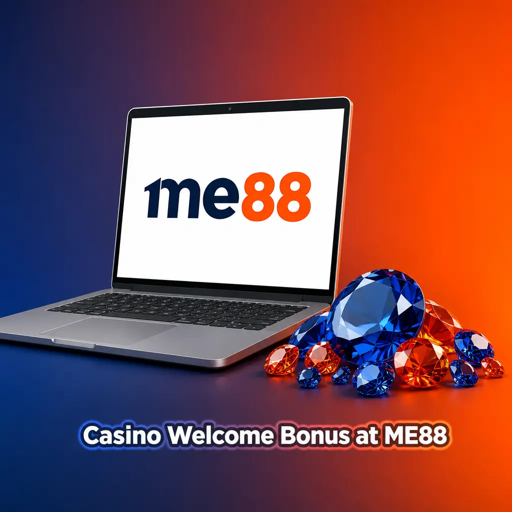 ME88 casino welcome bonus options: Sports, Jackpot, and E-Sport offers for new players with minimum MYR 30 deposit.