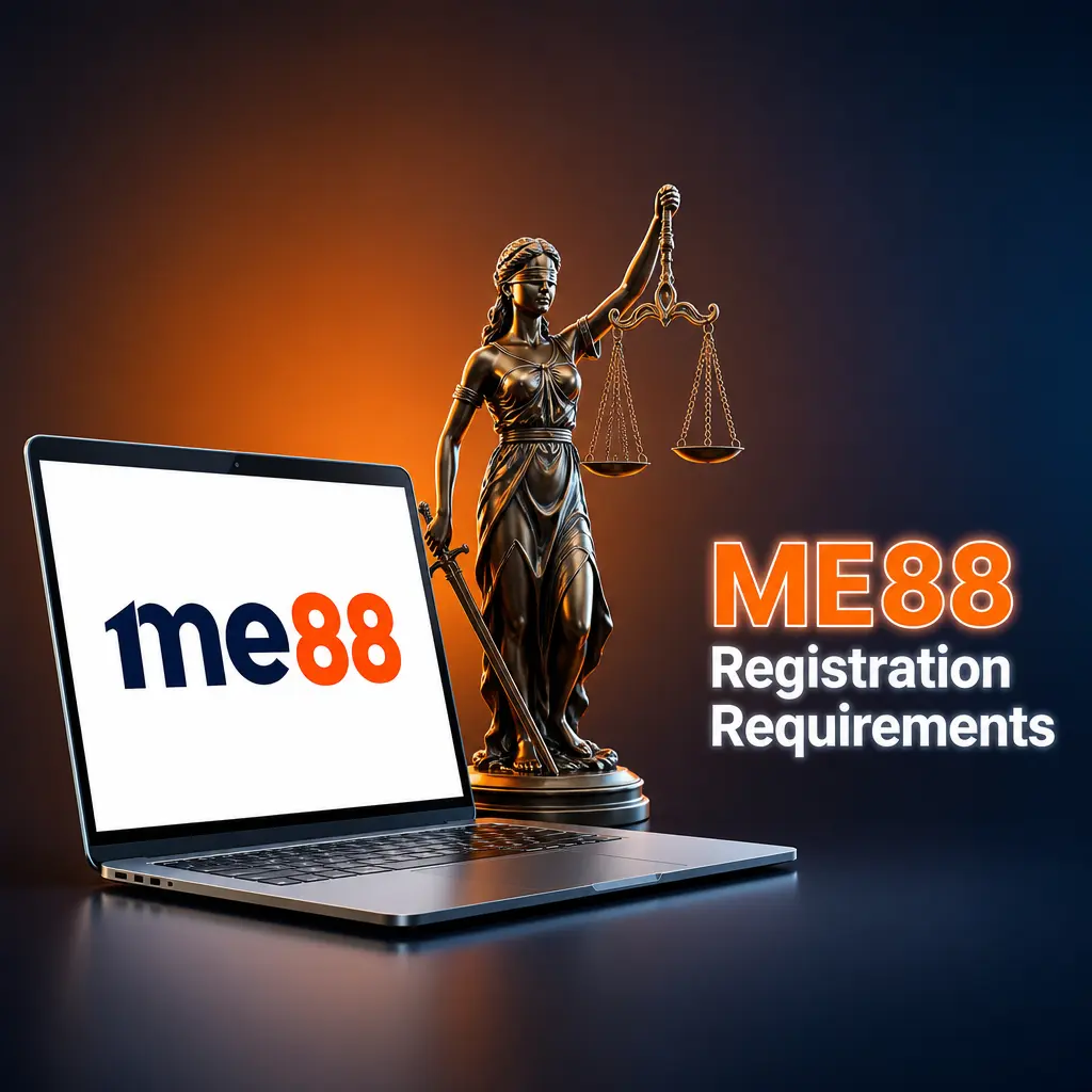ME88 registration requirements: age 18+, valid Malaysian ID, active mobile number, and one account per player.
