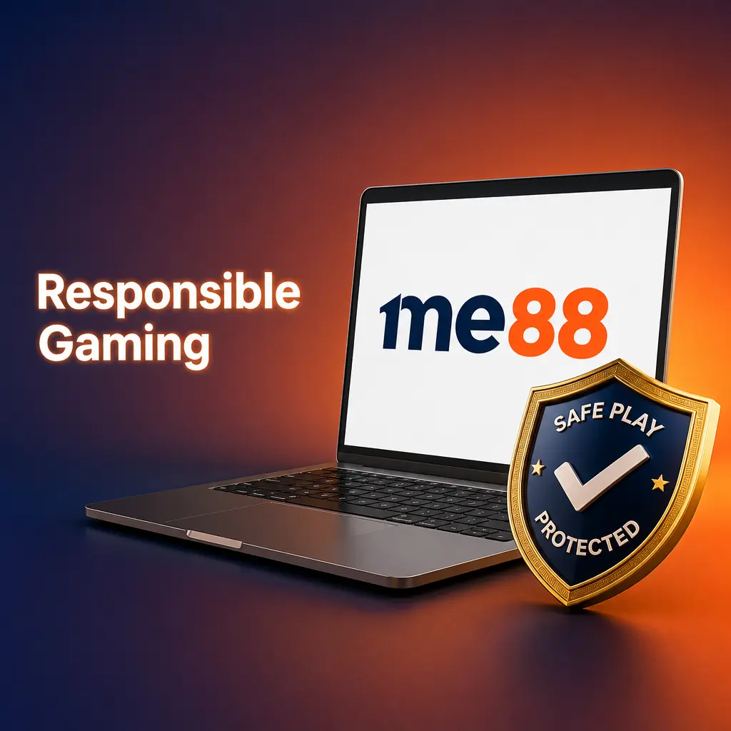 ME88 responsible gaming tools: deposit limits, loss limits, self-exclusion, time-out, and account history for safe, age-verified play.