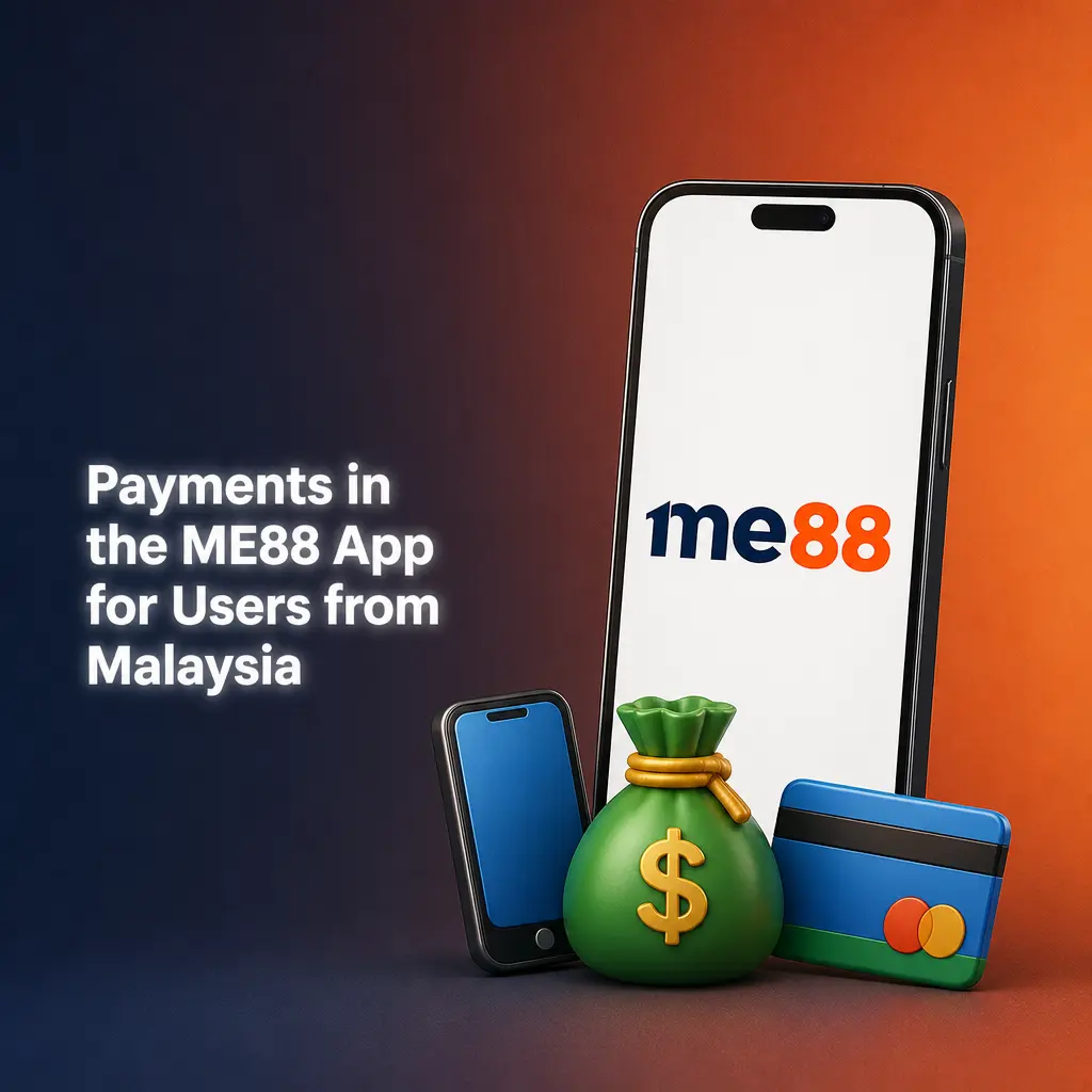 ME88 app payment options for Malaysia users: online banking, FPX, e-wallets, crypto, and cards for fast deposits and withdrawals.