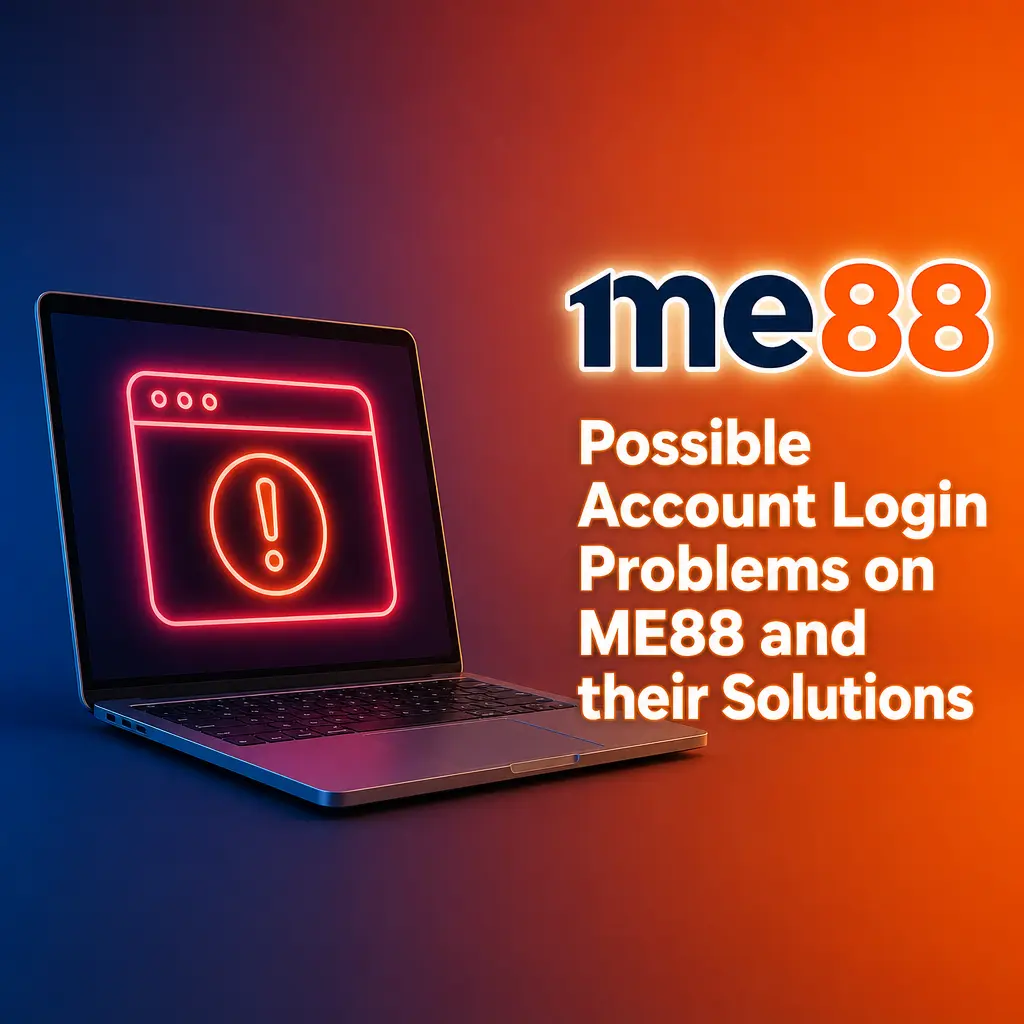Table showing ME88 login problems like wrong password, locked account, or missing OTP, with quick solutions for each issue.